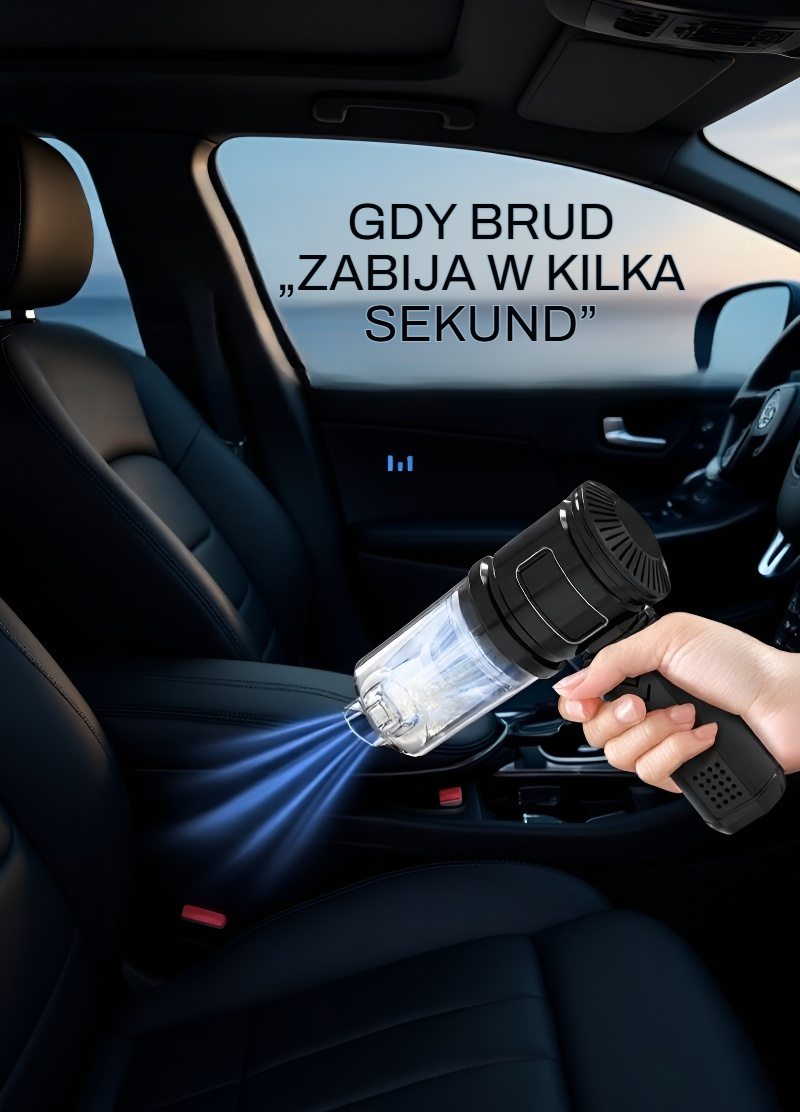 Przenośny odkurzacz do tapicerki samochodowej