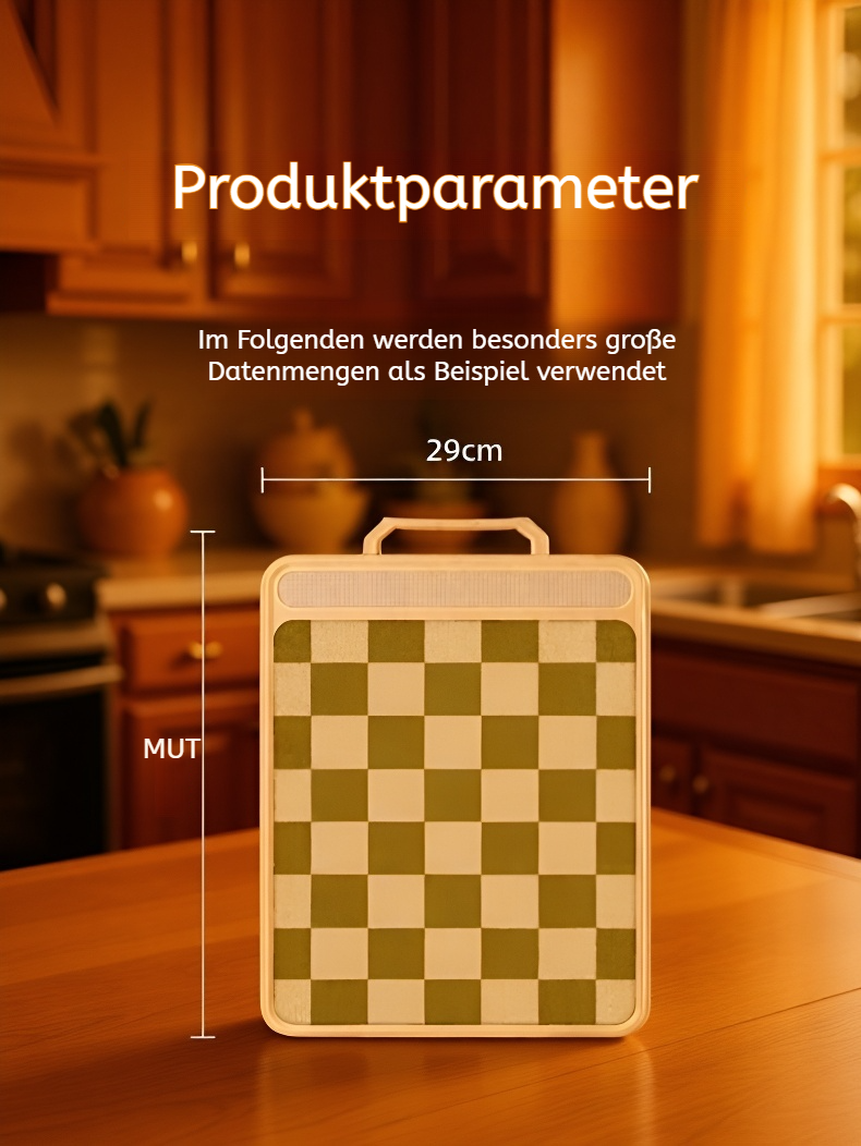 Modernes Schneidebrett mit innovativem Design