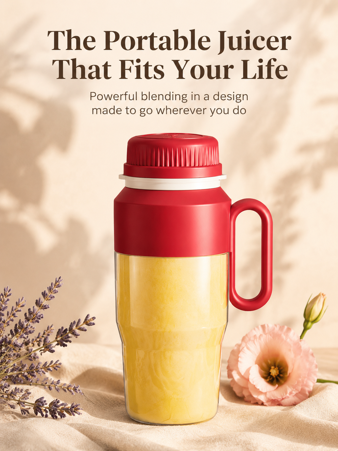 Rechargeable electric juicer cup for office and gym