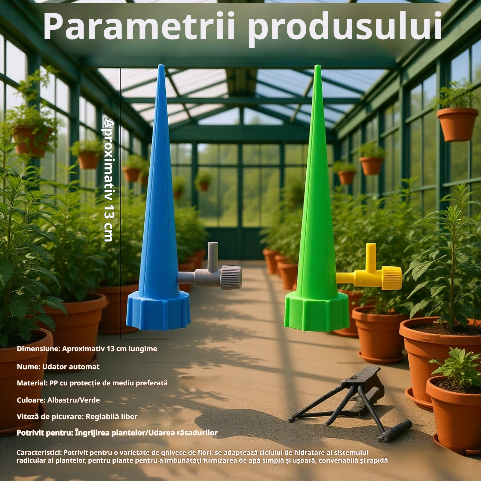 Artefact de udare reglabil pentru plante de grădină