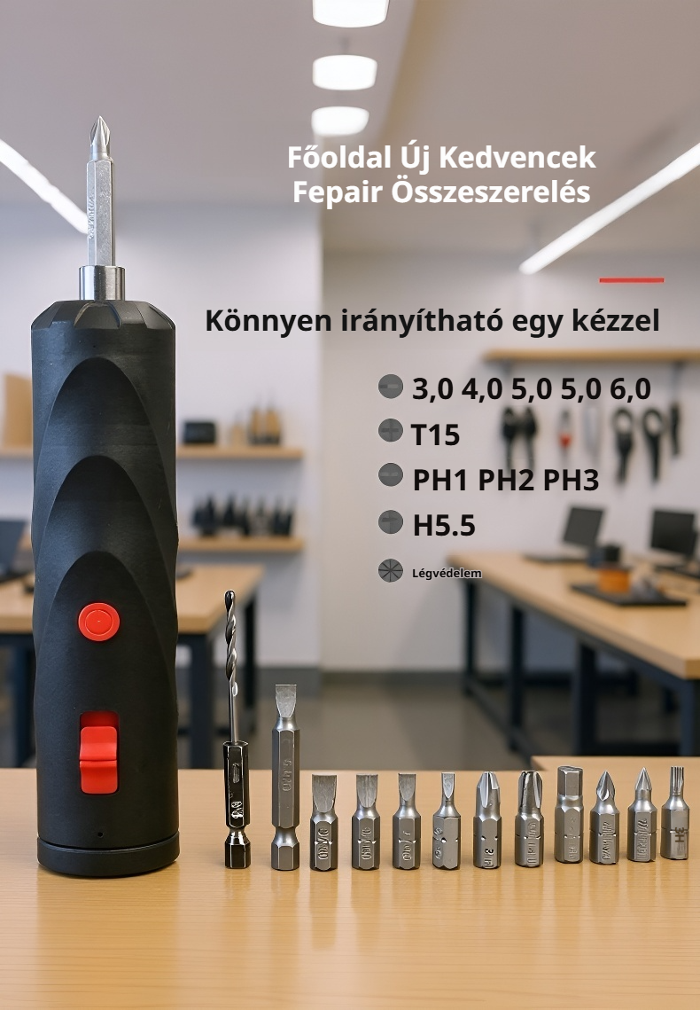 Hordozható mini elektromos fúró szett bemutatása