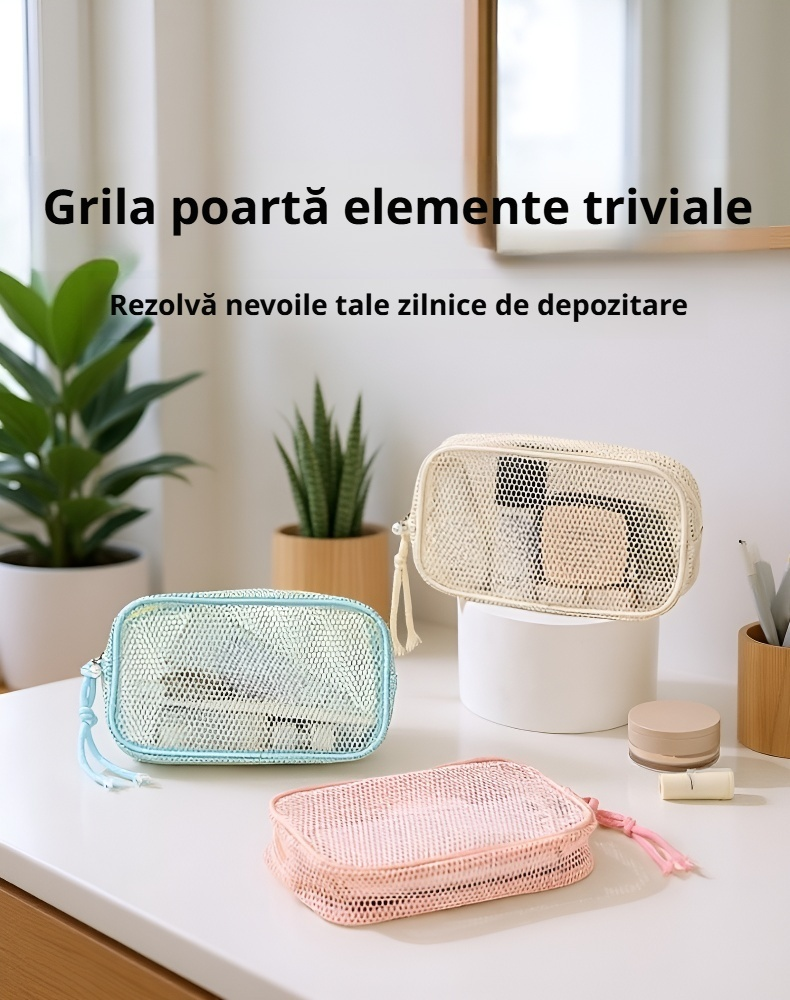 Geantă rezistentă pentru machiaj și accesorii