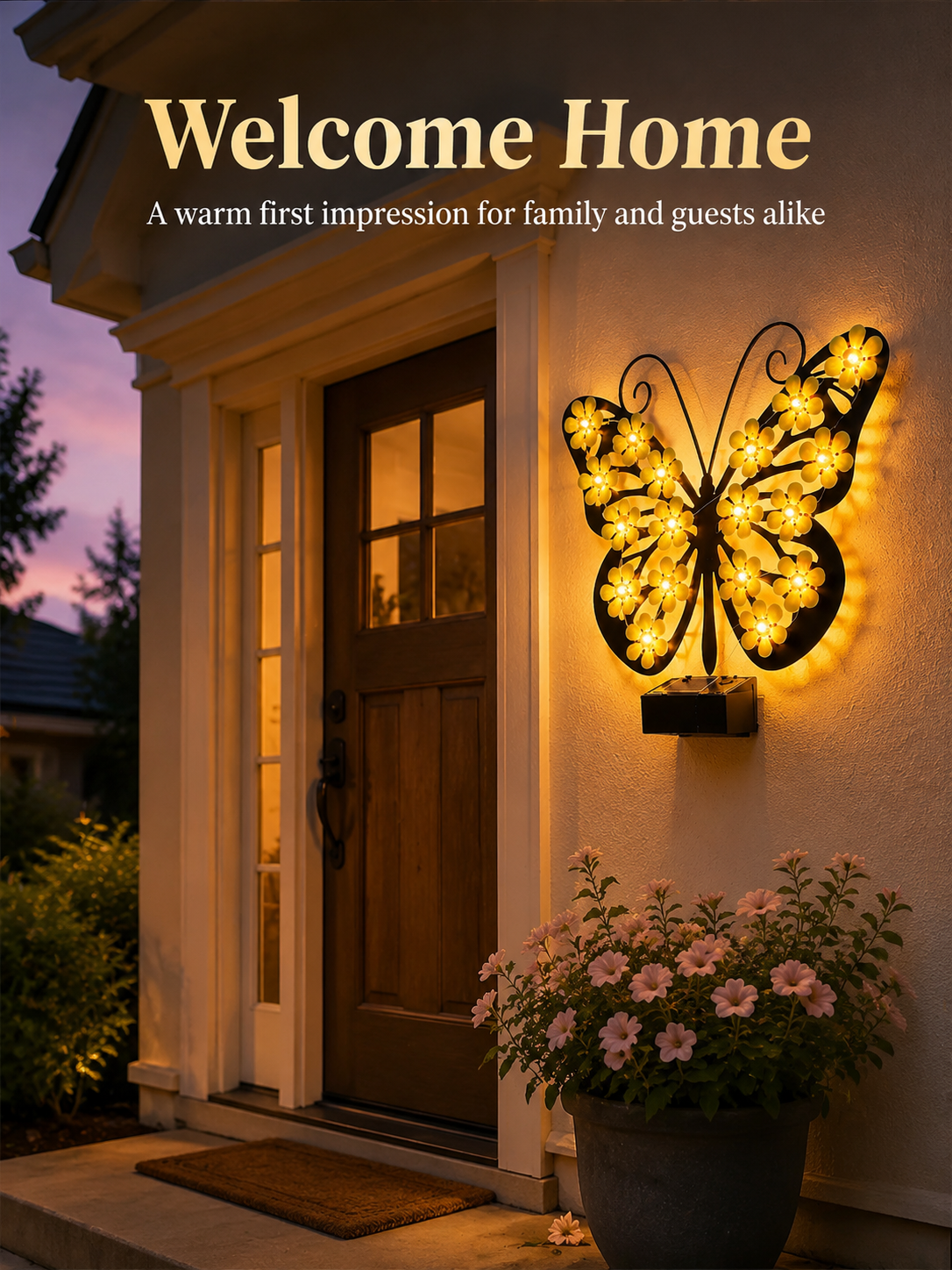 Energy-saving outdoor wall lamp with solar panel