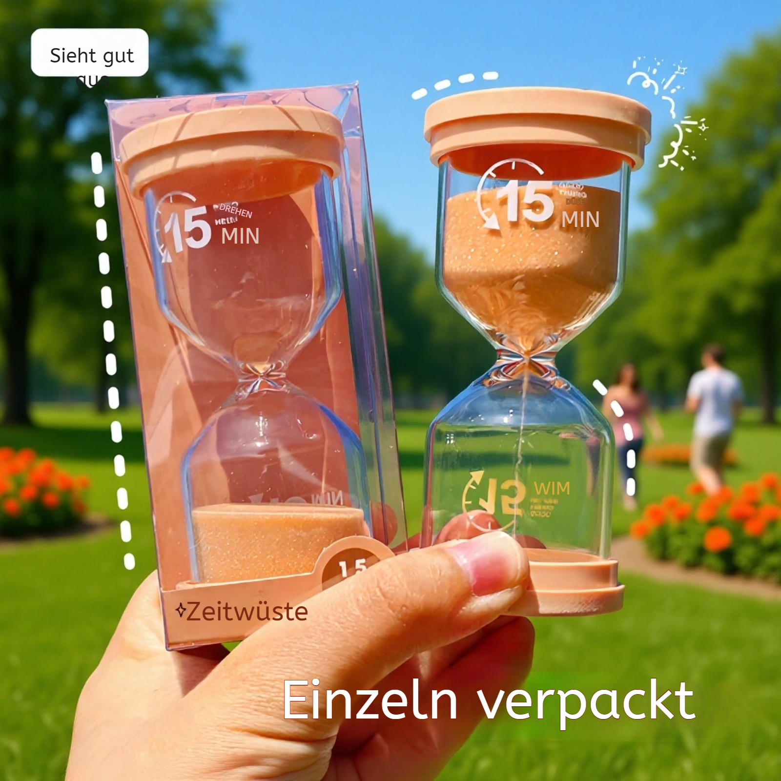 Funktionale Capybara-Sanduhr beim Zeitmessen