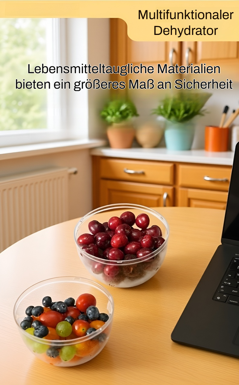 Frische Kräuter und Blattgemüse in der Salatschleuder