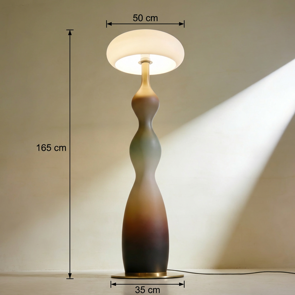Minimalist floor lamp with dimmable feature