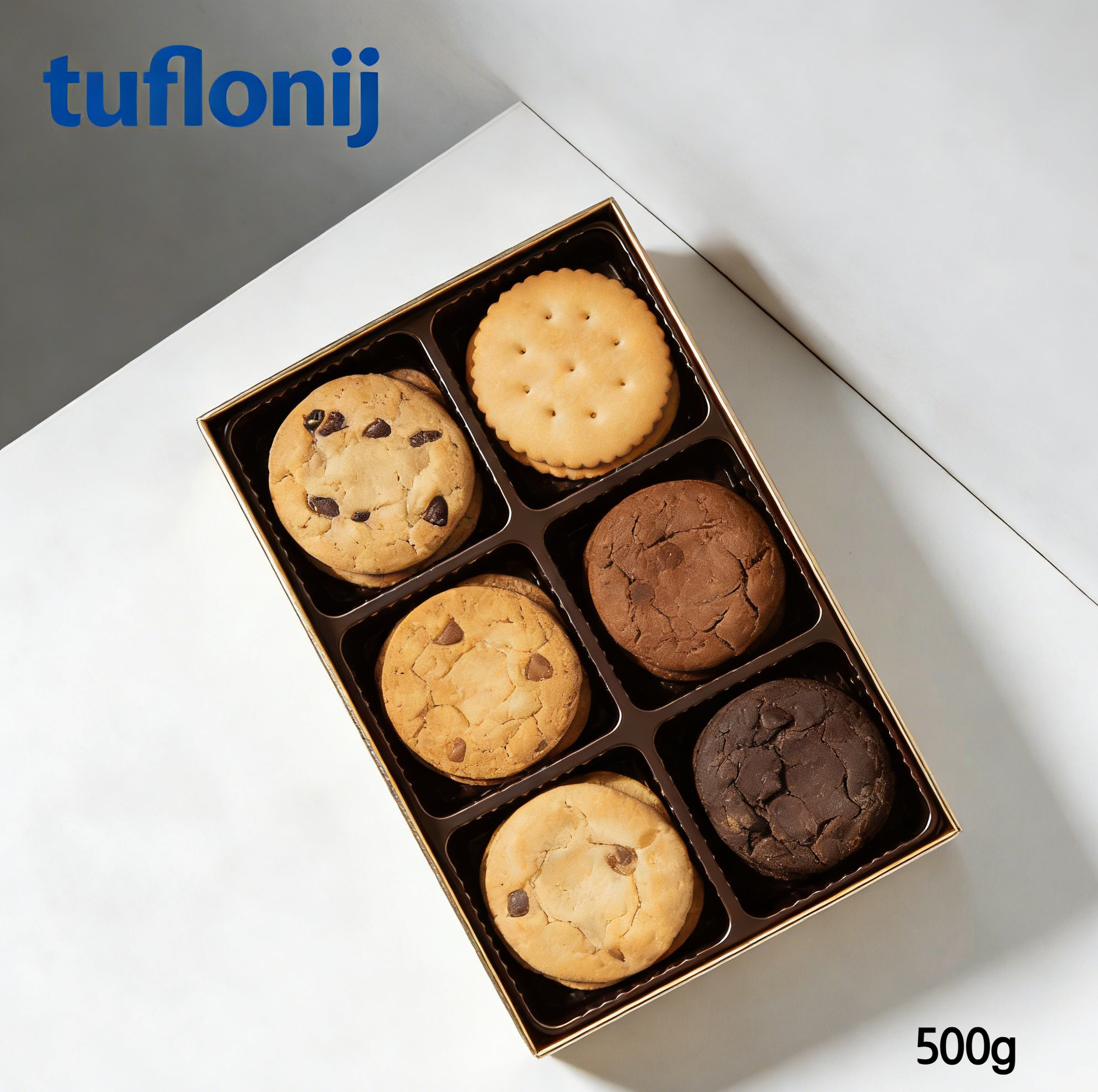 Crispy sugar-free biscuits on a plate