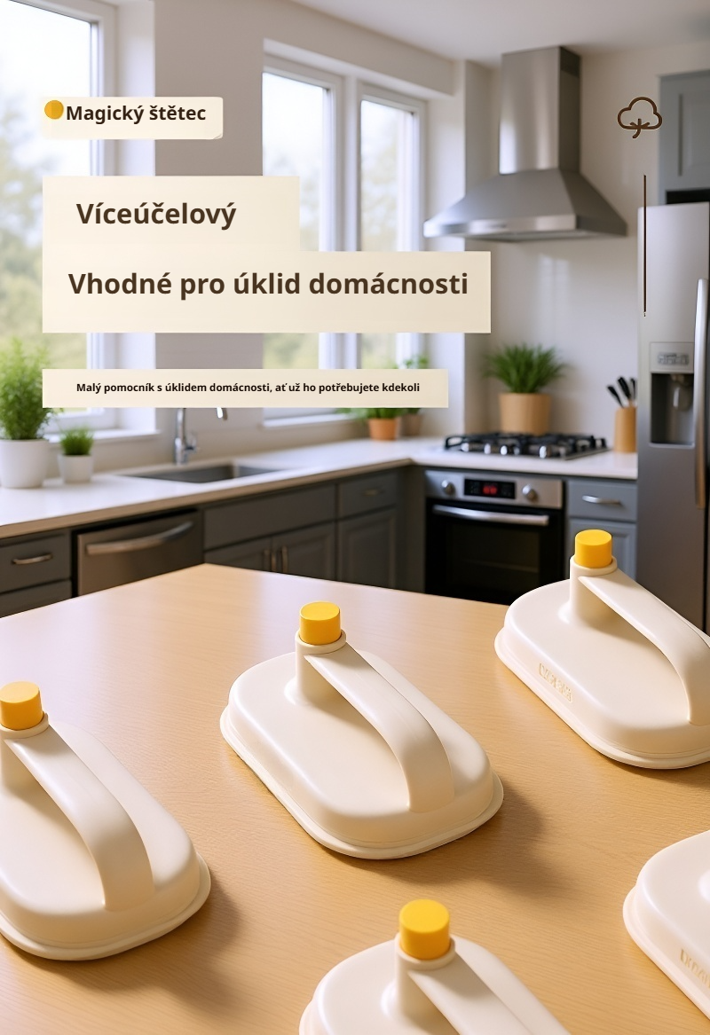 Magická houbička na úklid v akci při čištění kuchyňské linky