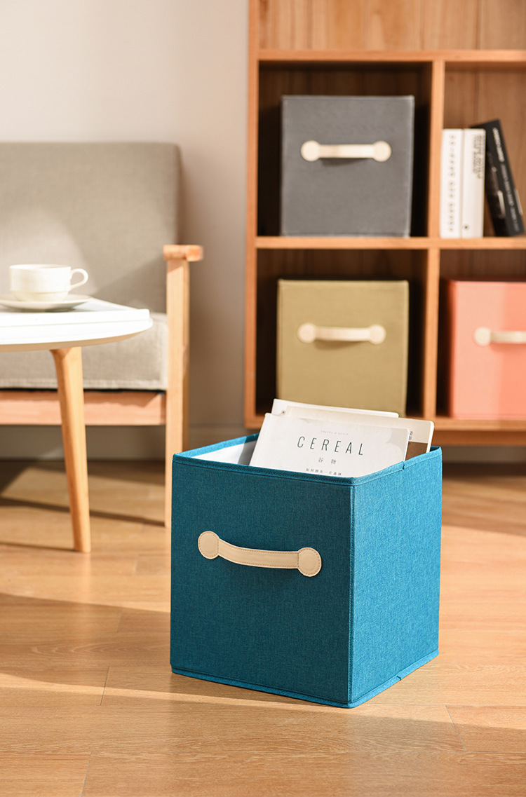 Detailansicht des hochwertigen Stoffes vom Aufbewahrungskorb