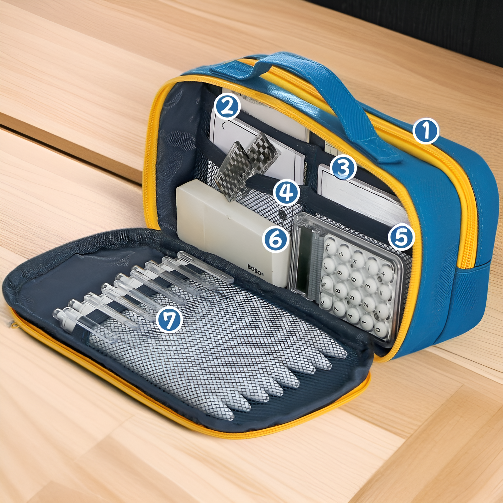 Portable pencil organizer for school and office