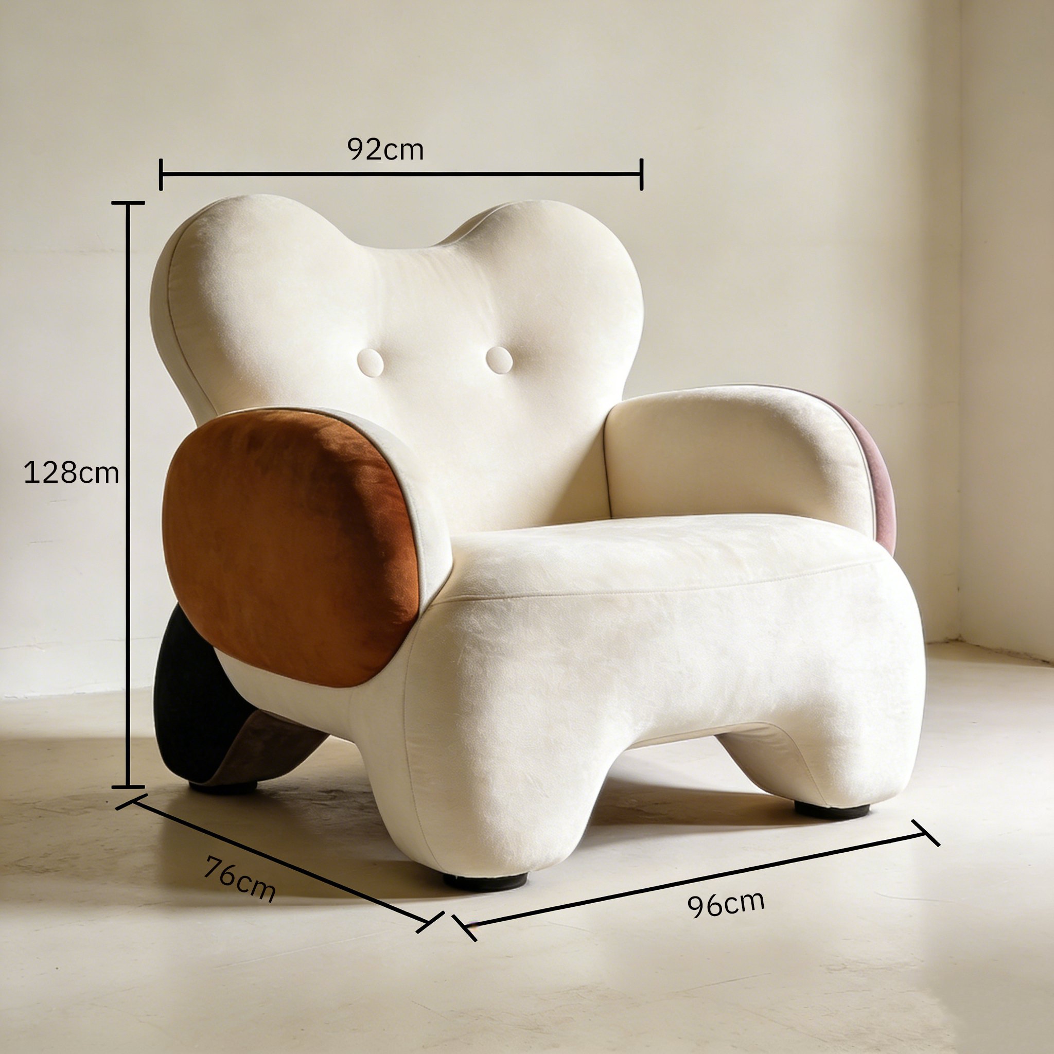 Komfortabler Sessel mit ergonomischer Rückenlehne