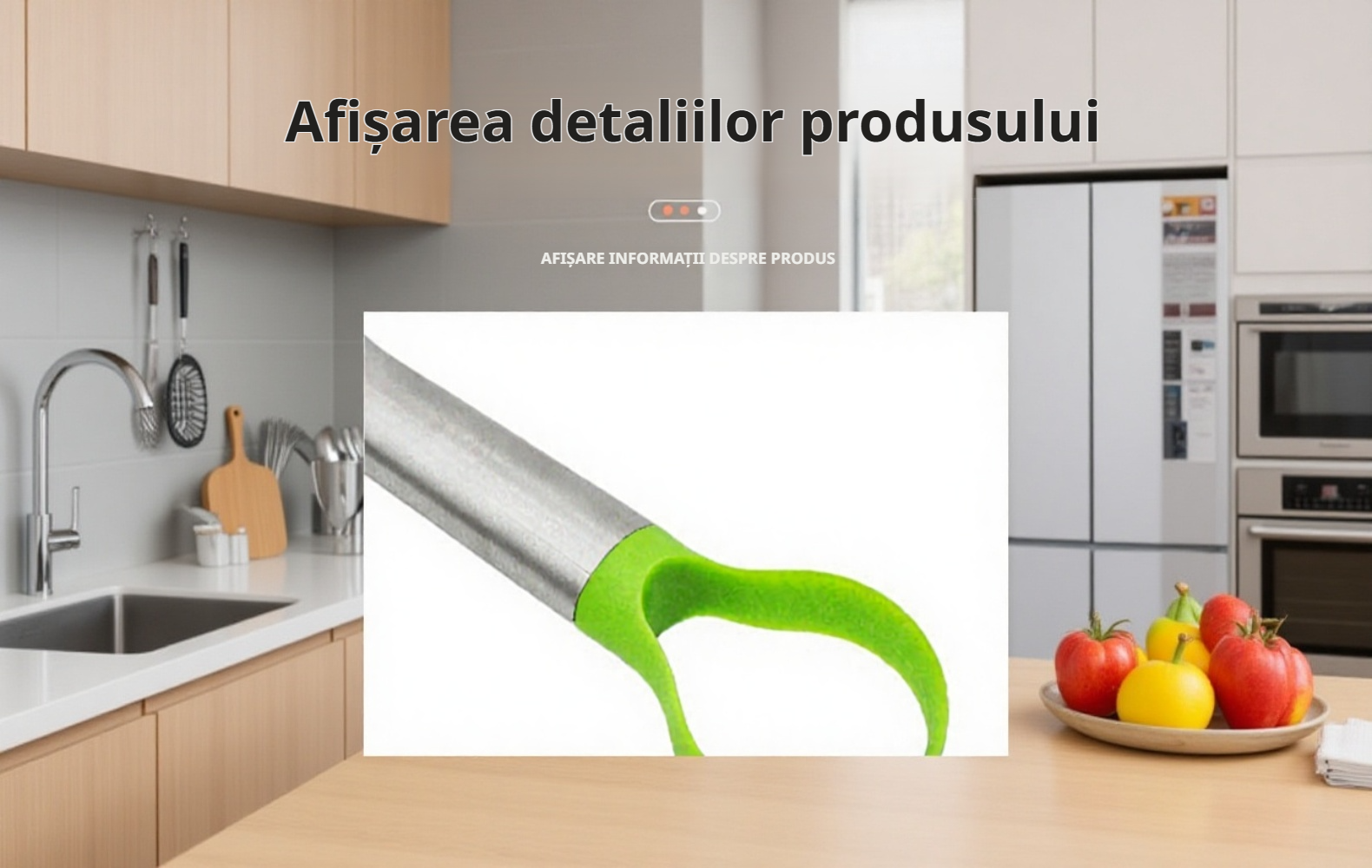 Separator ergonomic din oțel inoxidabil