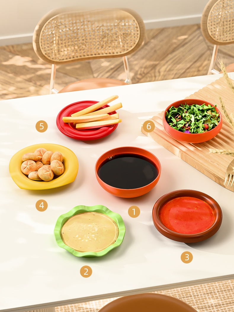 Durable household ceramic plate