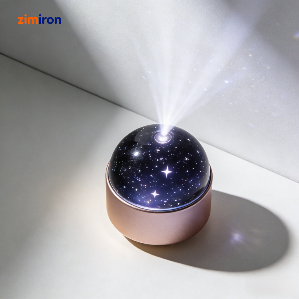 Close-up view of the Starry Sky Projection Night Light device