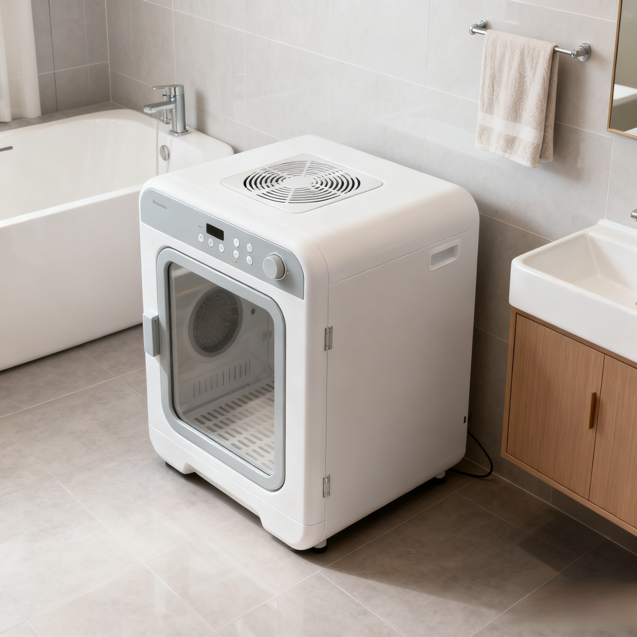 Pet drying box with gentle airflow