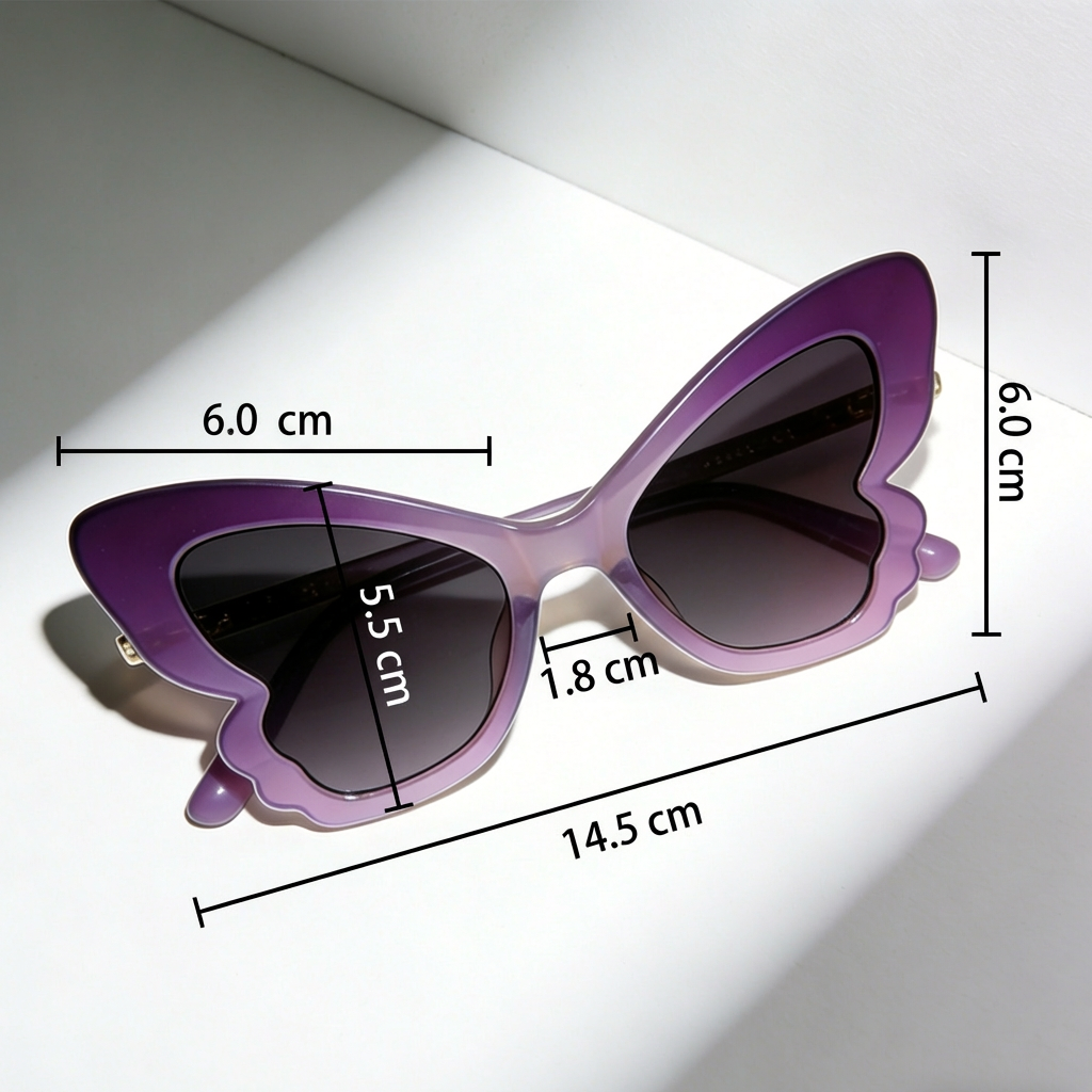 Close-up of fashion polarized sunglasses with UV protection