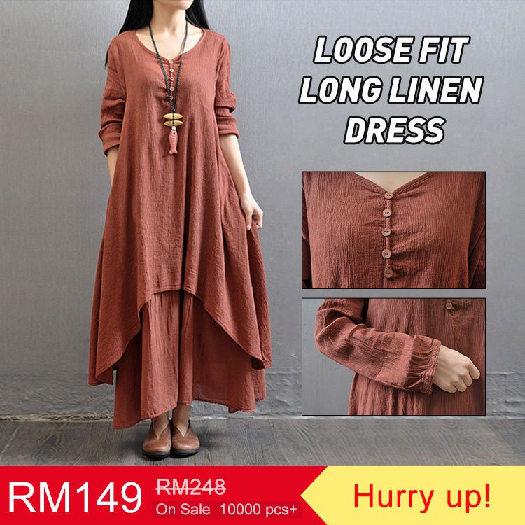 loose fitting long dresses