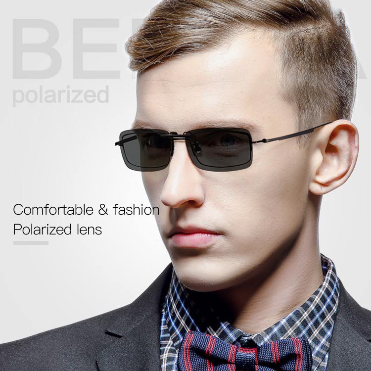 Polarized Clip-on Sunglasses Sunglasses Men's Trendy Day Night Night Driving Vision Lenses