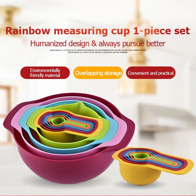 Rainbow Measuring Cup Set of Ten