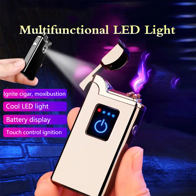 Chargeable Lighter with LED Light