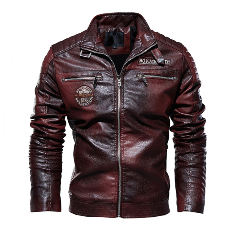 裏起毛本革ジャケット 21年新作欧米風 暖かい裏起毛 防風防寒 Gsw Shop Com