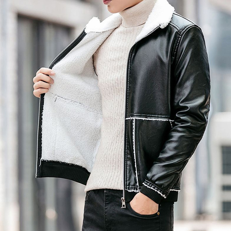 裏ボアレザージャケット 厳選した本革 柔らかくて着心地良い 防風 保温性抜群 3色展開 Fbze Shop Comオンラインストア