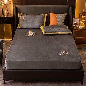 3 In 1 Bedding Set  Hilton Crystal Velvet Warm Soft Fitted Sheet Pillow Cases Queen King   