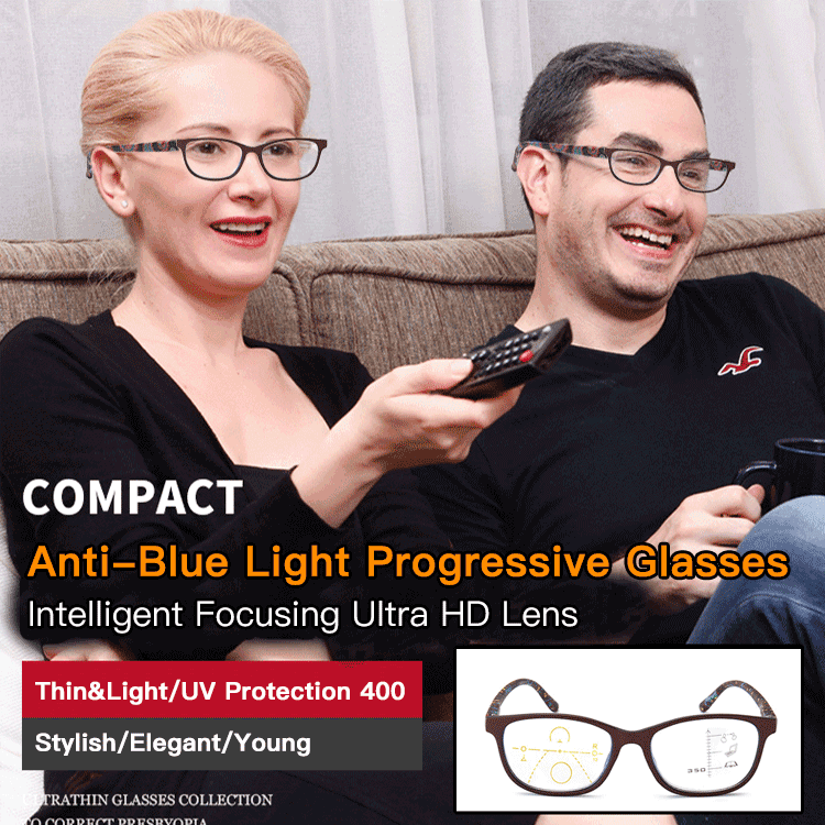 Anti-Blue Light Progressive Glasses