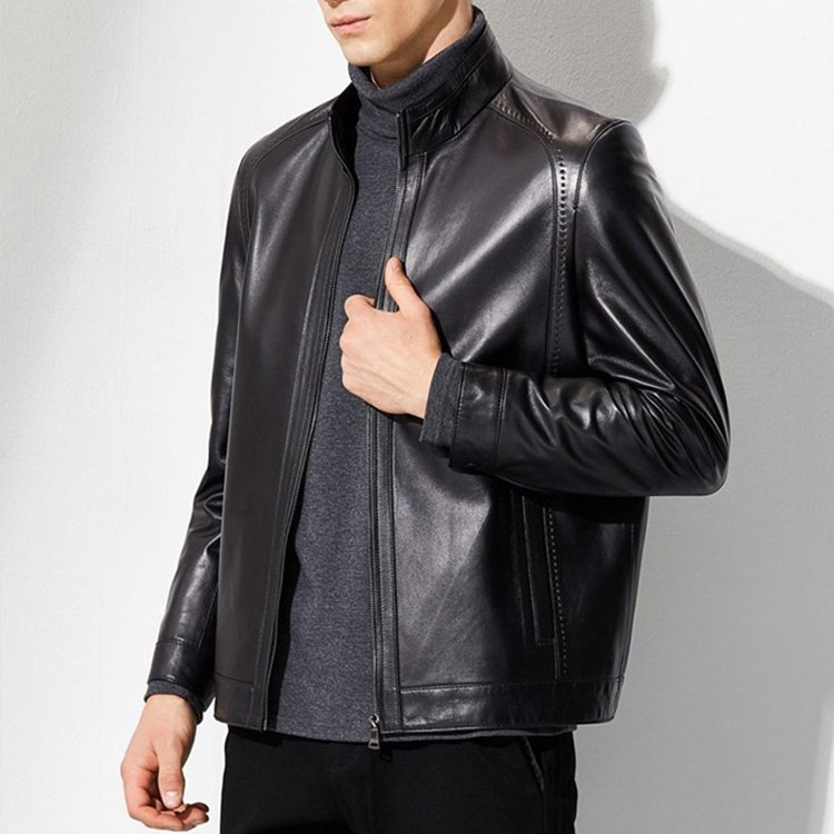 本革ジャケット 厳選された本革 光沢感あり 厚手 立体裁断 柔らかな肌触り 防風 防水 保温 お洒落 2着目半額 Mbnuo Com