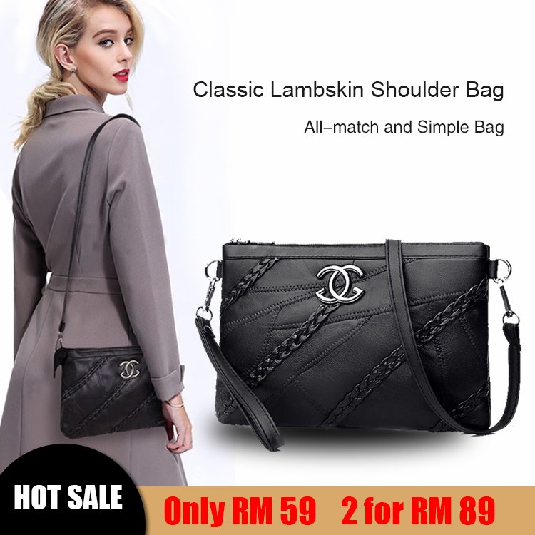 lambskin shoulder bag