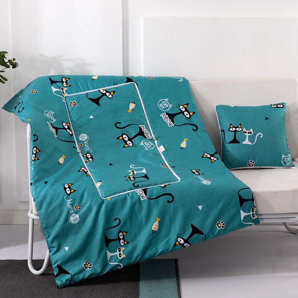 Blanket Pillow-Quilt Creative Dual-Use  Queen King 