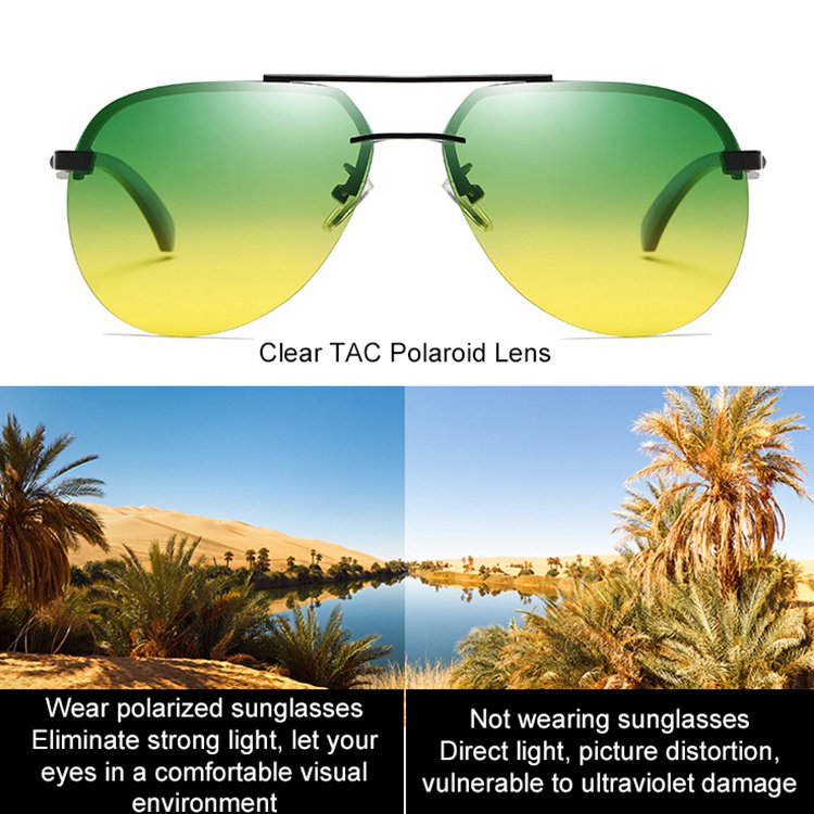 half aviator sunglasses