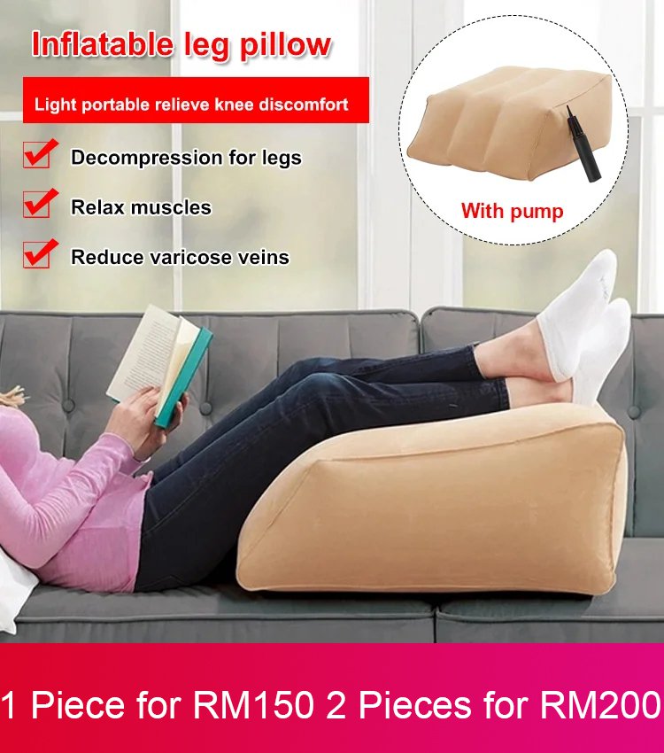 inflatable leg elevation pillow