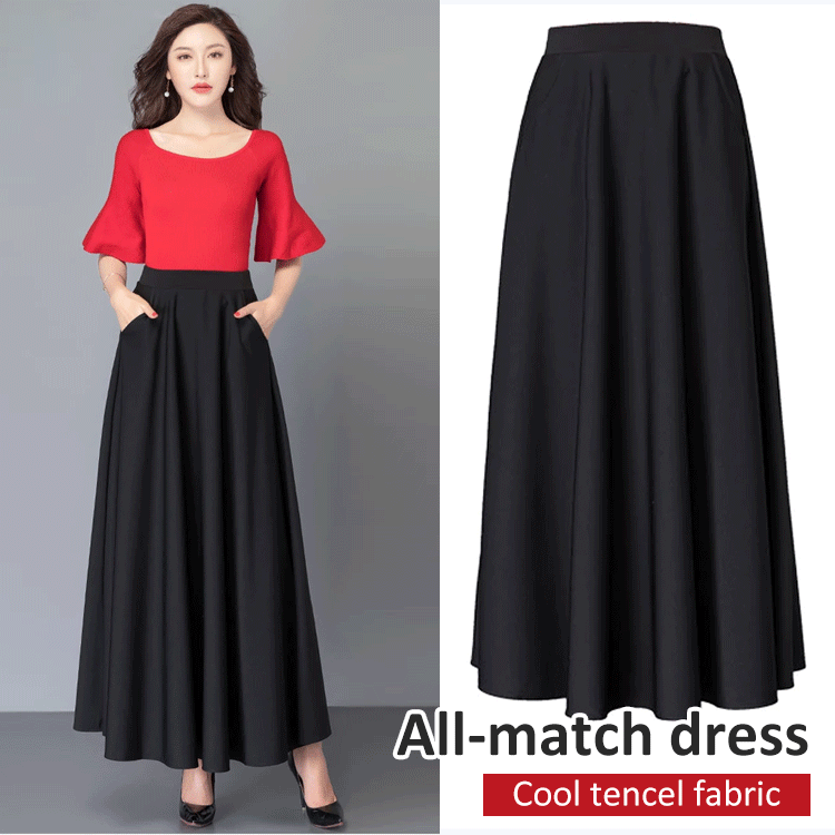 jumpsuit with attached long skirt