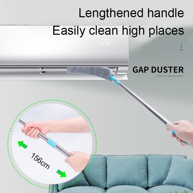 Microfiber Duster with Extension Pole Dust Removal Household Cleaning Artifact Electrostatic Adsorpt