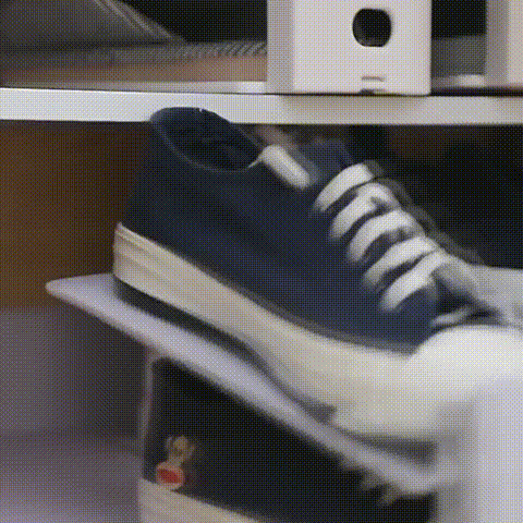 Ruimtebesparend schoenenrek GIF