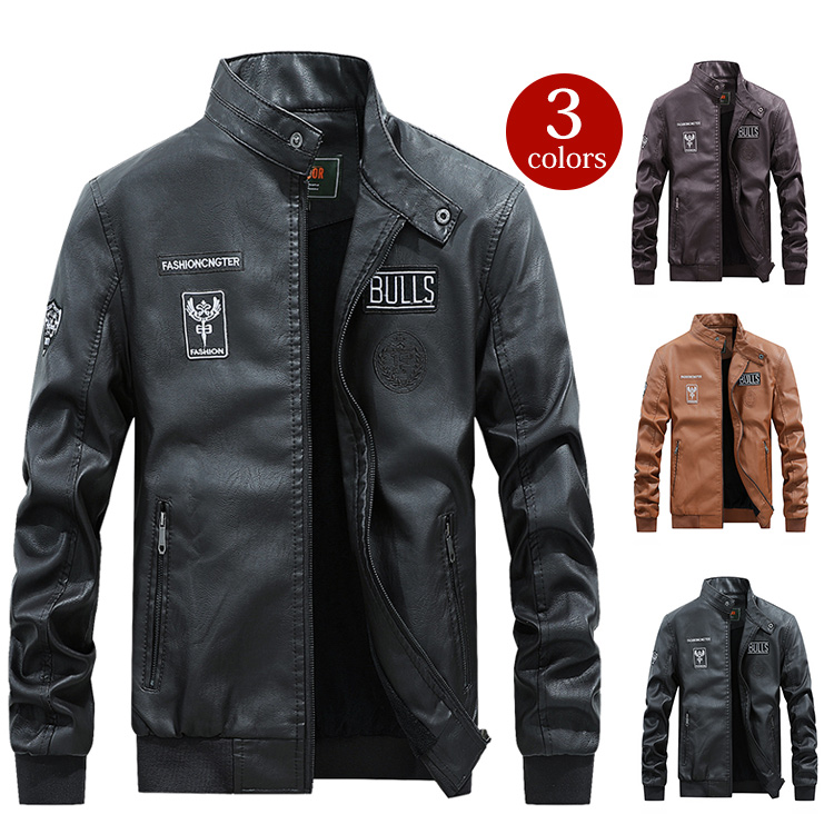 ラムレザージャケット 高品質の本革 裏起毛加工 保温防風 2着目半額 Brook Mallオンラインストア