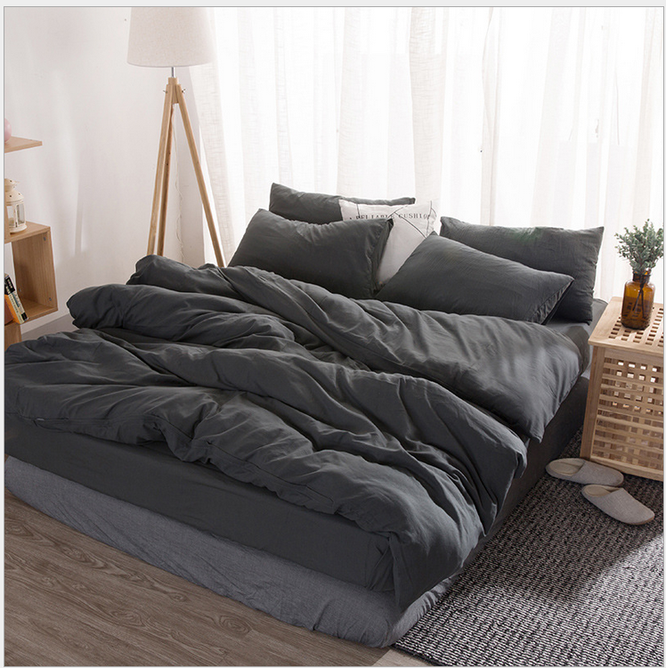 【VIP】4 In 1 Bedding Sets Cool Breathable Quilt Cover Pillow Cases FittedSheet  Queen King  