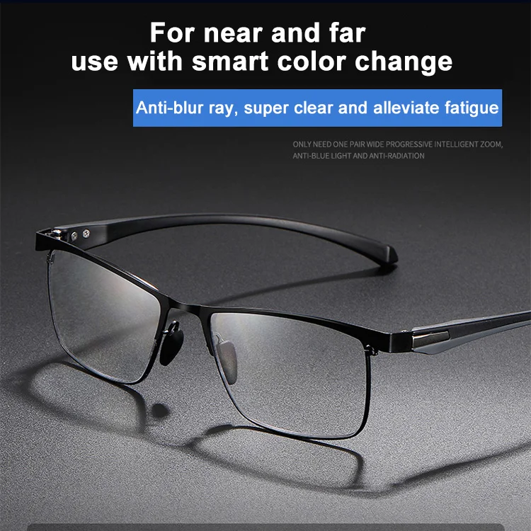 Progressive Multifocal Color Change Presbyopic Glasses