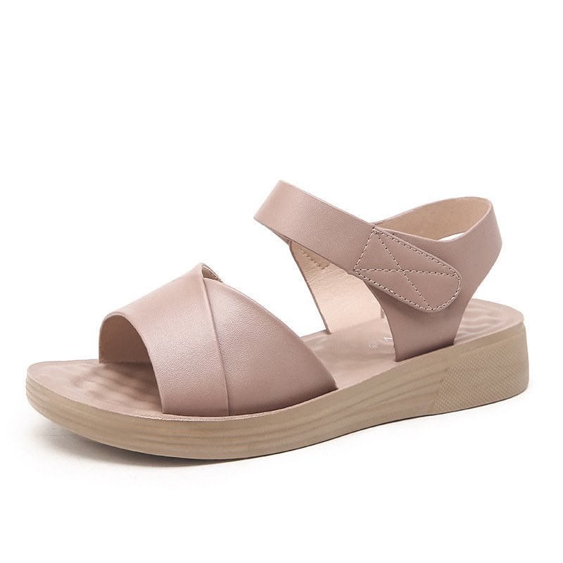 Genuine leather non-slip soft-soled sandals