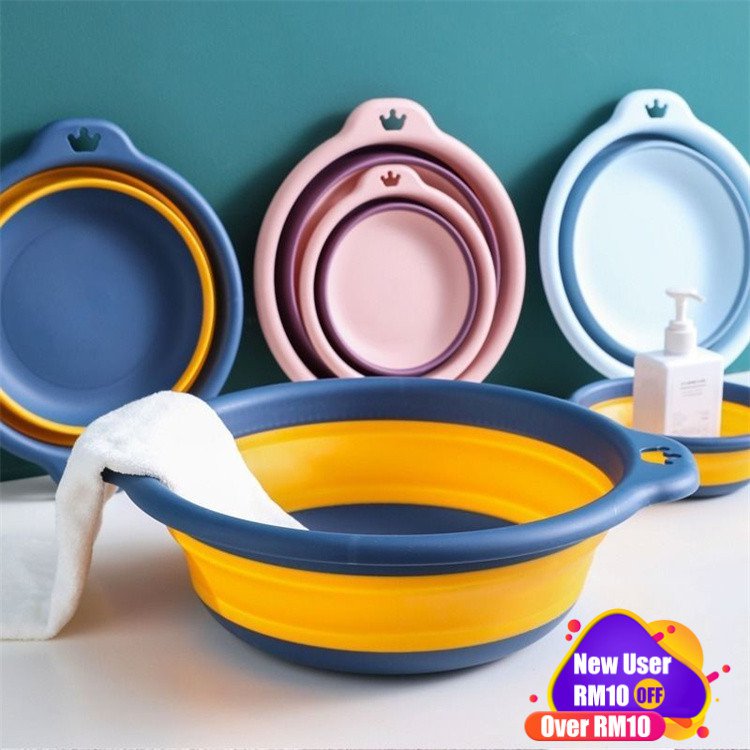 Folding Basin Portable Retractable Clean Hygienic Convenient Storage 