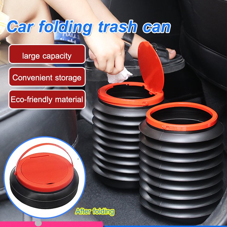 Creative Multifunctional Car Trash Can Folding Storage Bucket