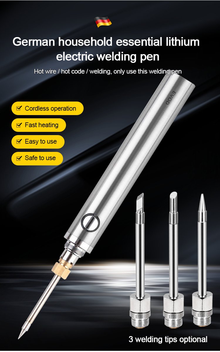 Lithium electric soldering iron pen