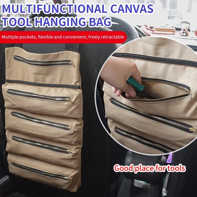 Multifunctional Canvas Tool Hanging Bag