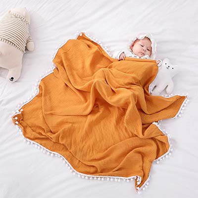 رداء الحمام جيرسي ناعم مع شريط ويب للأطفال الرضّع