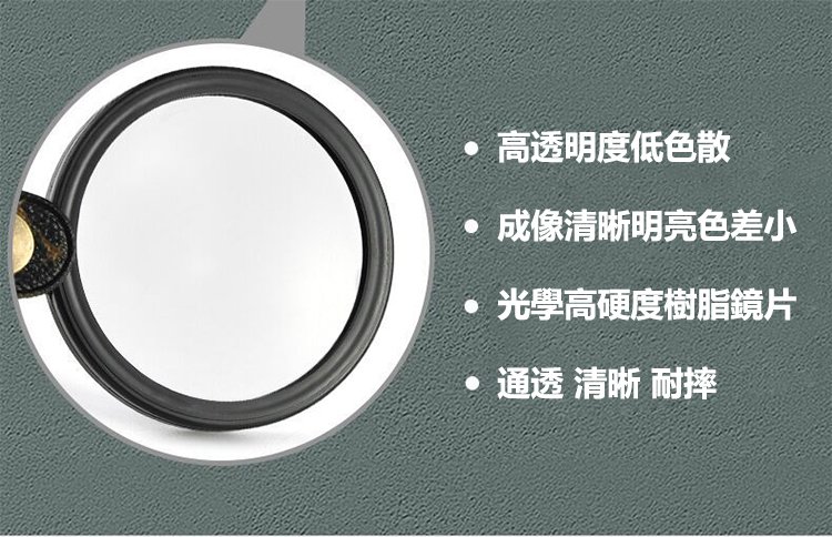 35424bcacd80ee19a9c6a7bd4a0479f0 可擕式皮套折疊高清高倍放大鏡