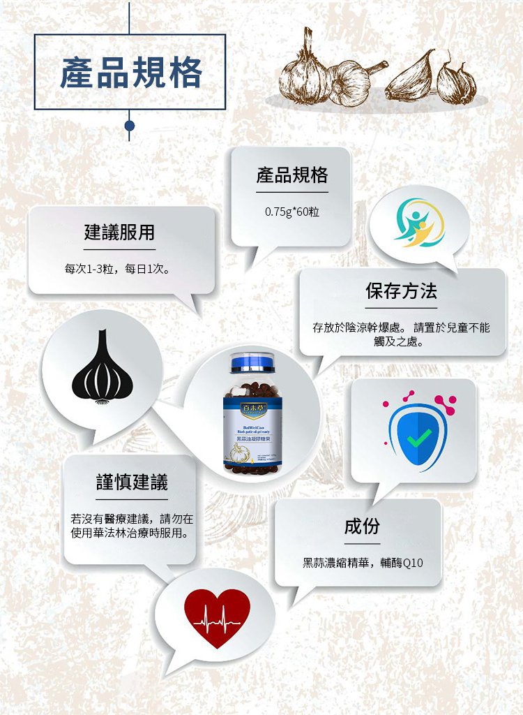 百未草黑蒜油凝膠糖果