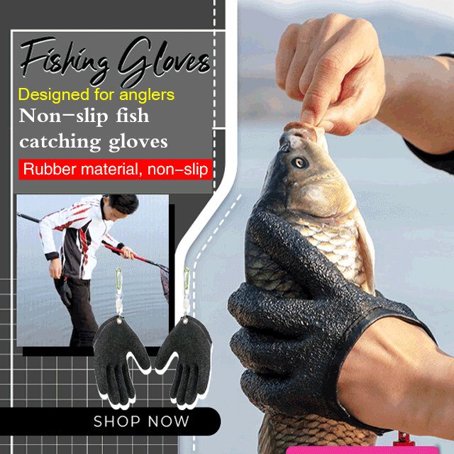 【2 Pcs RM89,Pls Add 2 Pcs !!】Fish Catching Gloves Stab-Proof Waterproof And Wear-Resistant