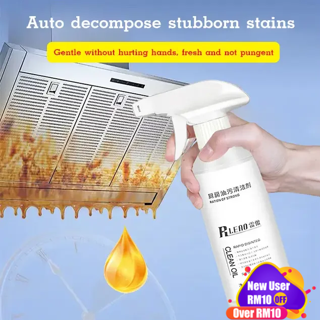 Kitchen Bathroom Floor Powerful Degreasing Foam Spray Heavy Oil Cleanser Remove Grease Stains