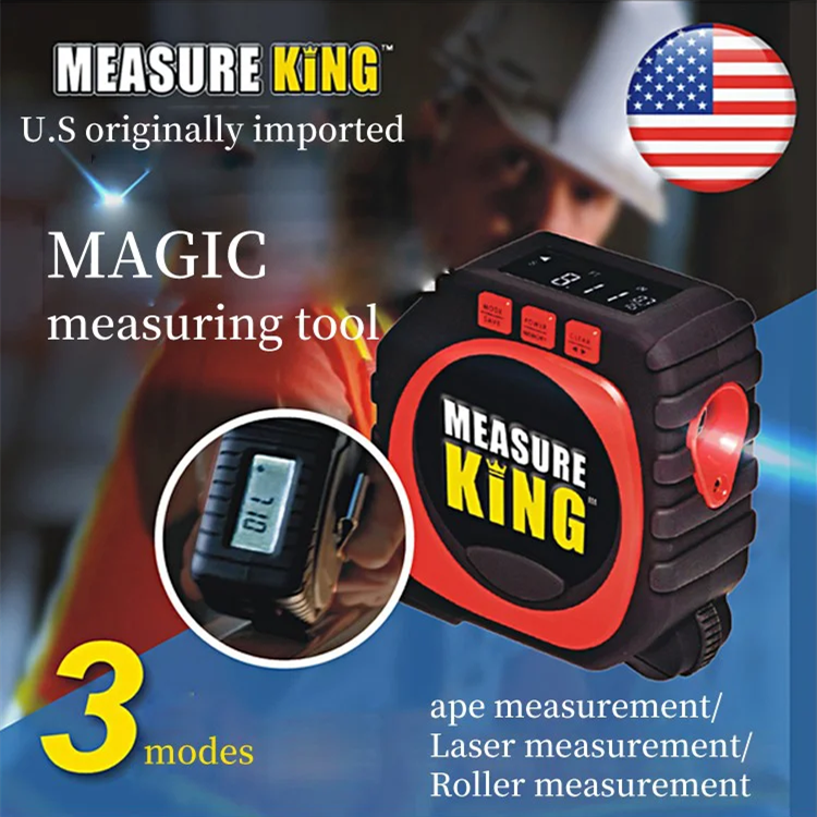 Easure King 3-in-1 Digital Measure Tape Laser Measuring Tool